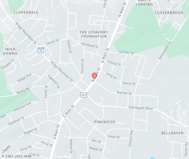 Location Map: 264 Latitude Lane, Suite 103 Lake Wylie, South Carolina 29710